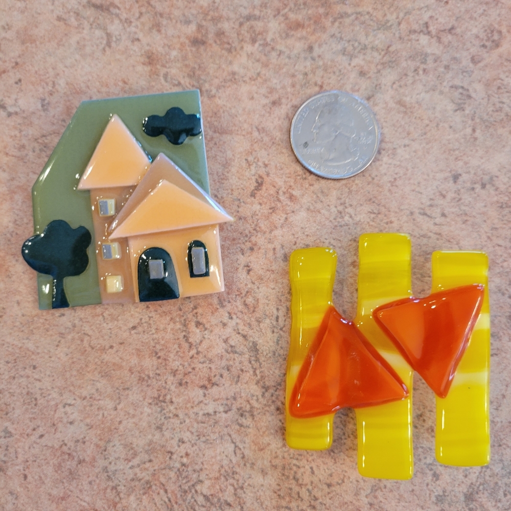 Lucinda Pins Unique Artisan Brooches ~ Handcrafted ~ Eclectic ~ House Pin - Picture 14 of 16